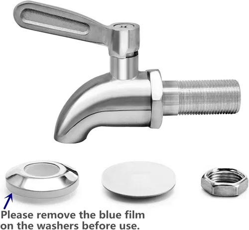 Vista 4 de [Actualizado] Despachador de bebidas más duradero, repuesto, acabado pulido de acero inoxidable, repuesto de despachador de agua, compatible