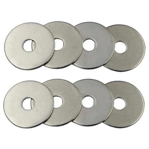 Vista 8 de DGOL 70 arandelas de guardabarros de acero inoxidable 304 de 1/4 x 1 pulgada, diámetro exterior de 1 pulgada arandelas planas