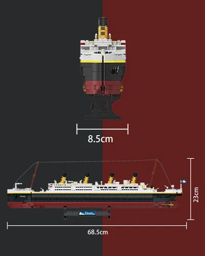 Vista 7 de dOvOb Titanic - Juego de bloques de construcción modelo 2022, ladrillos compatibles con las principales marcas