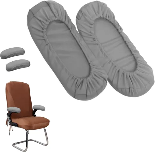 Vista 9 de Kakalote Fundas para reposabrazos de silla de oficina, 1 par, elásticas para silla de computadora, fundas elásticas para sillas de escritorio