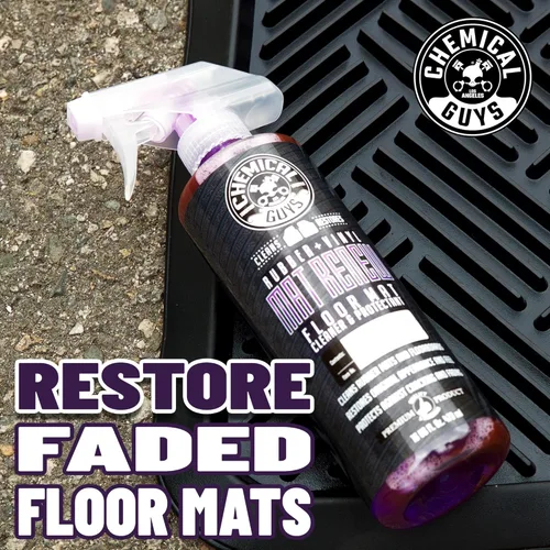 Vista 4 de Chemical Guys HOL70016 Kit de Limpieza de Tapetes para Trabajo Pesado con Mat Renew Limpiador y Protector de Tapetes de Goma + Vinilo
