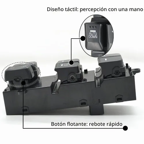 Vista 3 de 93570-2T000 Interruptor de elevalunas eléctrico para Kia Optima LHD 2011 2012 2013 Controlador maestro lado izquierdo Elevalunas eléctrico