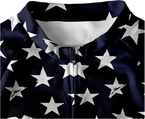 Vista 5 de BAJAC Camiseta de ciclismo de Estados Unidos para hombre, manga corta, camisetas de ciclismo con bandera americana, ropa de bicicleta de carretera