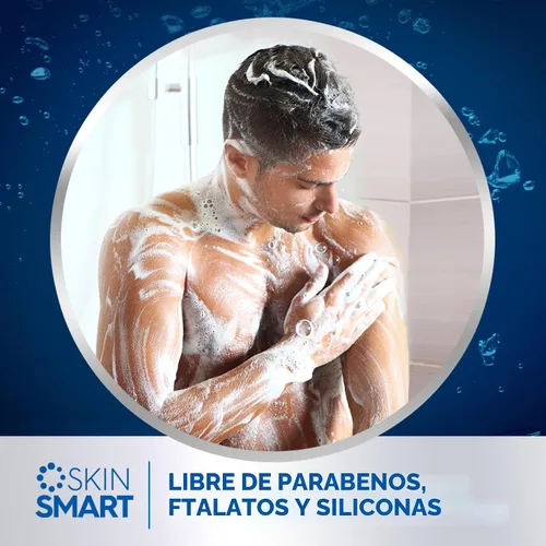 Vista 5 de Dial Lavado corporal 3 en 1 para hombre, cabello y cara, recarga, 23 onzas líquidas, paquete de 3 Total 69 Fl Oz, clean rinse technology