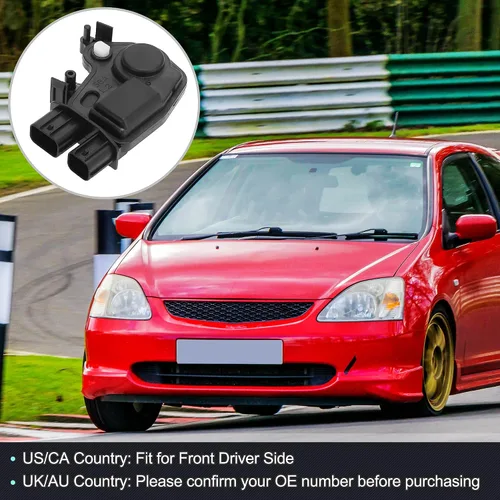 Vista 2 de X AUTOHAUX Motor de accionamiento de cerradura de puerta delantera izquierda lado del conductor para Honda Civic para Acura CR-V Element Accord 2