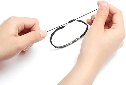 Vista 6 de JoycuFF Regalos inspiradores para niñas pulseras con código morse para mujer joyería única para hija mamá papá hijo regalo de amistad para mejores