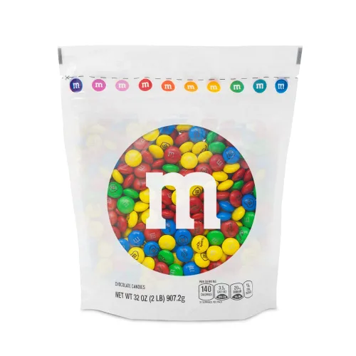 Vista 9 de M&M'S Teacher Appreciation - Caramelos de chocolate con leche, 2 libras, M&M'S rojo y blanco con iconos temáticos de maestros