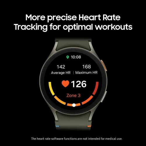 Vista 3 de Samsung Galaxy Ai Watch 7 Especificaciones de América Latina SM-L300 (40mm) Bluetooth, consejos de bienestar, seguimiento de la frecuencia cardíaca
