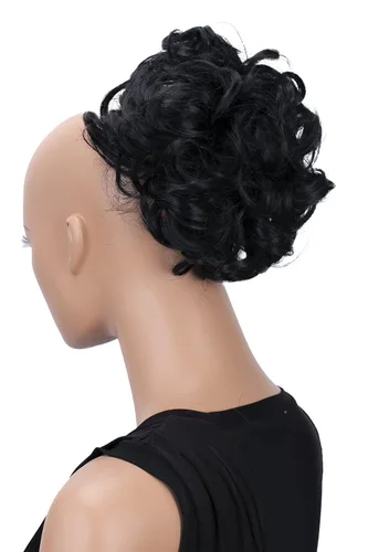 Vista 12 de CAISHA Moño Hairpiece Cola de caballo Topknot Hepburn-Bun Scrunchie Updo Ash Brown Light Blonde Mix HK124