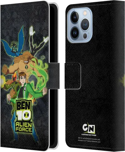 Vista 8 de Head Case Designs Officially Licensed Ben 10: Alien Force Ben's Jacket Graphics Leather Wallet Case Compatible with Apple iPhone 13 Pro Max