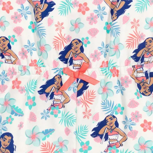 Vista 6 de Disney Princesa Moana Mulan Ariel Cenicienta Belle Mameluco infantil a niño grande