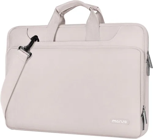 Vista 17 de MOSISO 360 Bolsa Protectora para Laptop de Hombro Compatible con MacBook Air de 13 pulgadas M4 M3 M2 M1 2025-2018/Pro M2 M1 2025-2016, Funda