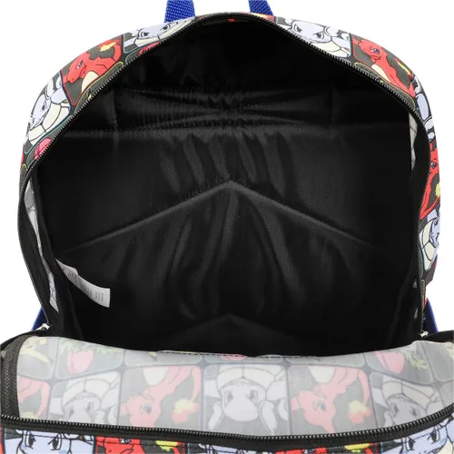 Vista 6 de Pokemon Evolutions - Mochila con panel frontal moldeado de pokeball de 16 pulgadas para niños, Multi colorido