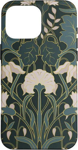 Vista 19 de iPhone 16 Art Nouveau Floral Pattern Case