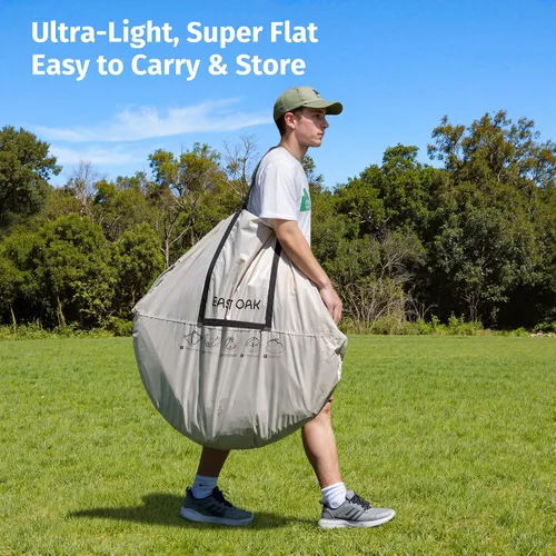 Vista 5 de East Oak Weather Sports Tent for Fishing, Sports Event Pop Up Bubble Tent Instant Sun & Rain Shelter No Condensation, Spacious Interior, Ultra