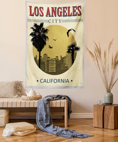 Vista 26 de Lunarable Tapiz mexicano, tema de cultura latinoamericana, sombrero de paja, manta de serape de Maracas, decoración de tela para colgar en la pared