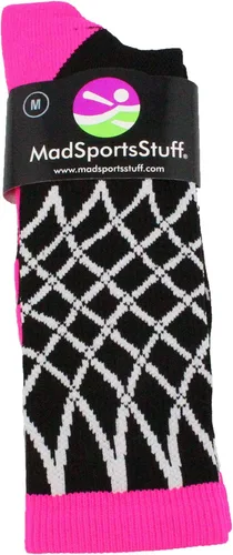 Vista 3 de MadSportsStuff Elite Basketball Socks with Net Crew length - made in the USA