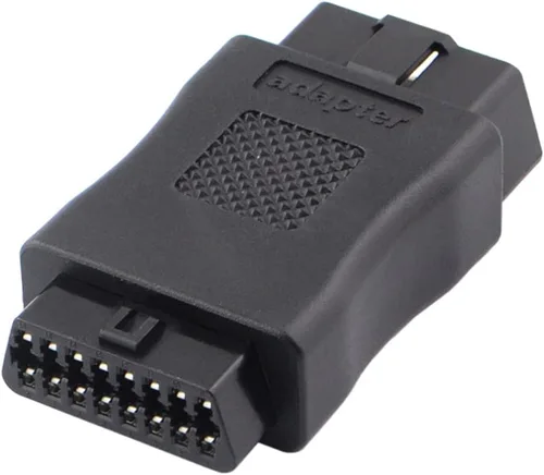 Vista 3 de OBD2 OBDII Full 16 Pin macho a hembra OBD Cable Divisor Convertidor Adaptador para Diagnóstico Puerto Extensor (negro)