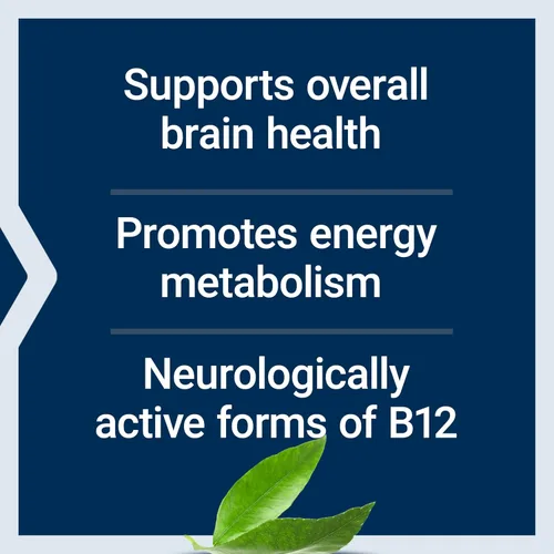 Vista 4 de Life Extension B12 Elite, adenosilcobalamina, metilcobalamina, dos formas activas para la salud cerebral y producción de dopamina, sin transgénicos