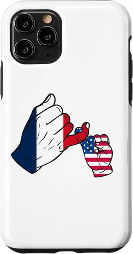 Vista 10 de iPhone XR Parent and child France USA family Case