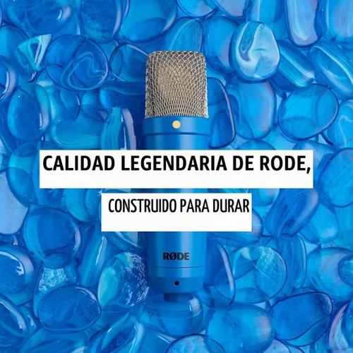 Vista 6 de RØDE NT1 Signature Series Micrófono condensador de gran diafragma con soporte de choque, filtro pop y cable XLR para producción de música, grabación