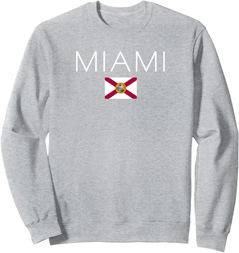 Vista 3 de Miami, Florida USA Sudadera, Negro