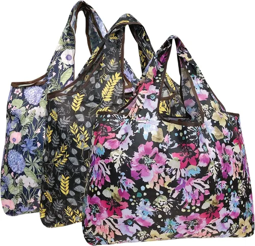Vista 24 de Bowbear Bolsa de compras reutilizable de nailon plegable (juego de 3)