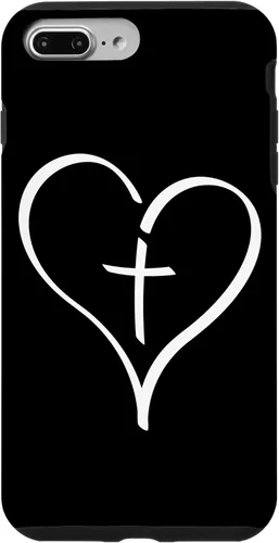 Vista 12 de Blessed Christian Heart Jesus Cross Christian Catholics Cute Case for iPhone 16