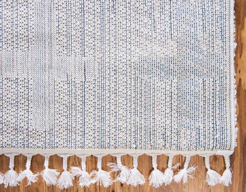 Vista 9 de Unique Loom Hygge Shag Collection - Alfombra moderna de inspiración marroquí, diseño geométrico, felpa y acogedora