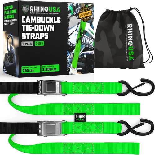 Vista 12 de Rhino USA Cambuckle - Correas de amarre para motocicleta