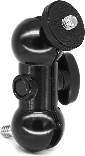 Vista 4 de Paquete de 2 soportes de montaje de abrazadera para cámara, brazo de bola de doble cabeza esférica con súper abrazadera compatible con Ronin M Ronin