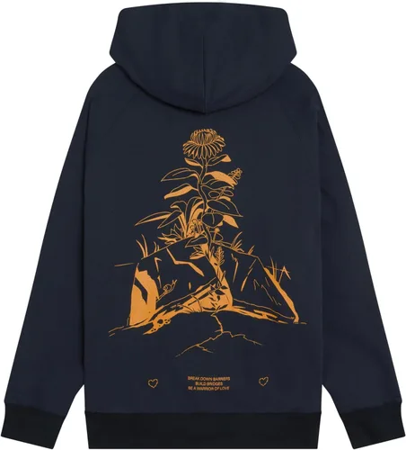 Vista 2 de Not So Ape Sudadera con capucha Sidewalk Flower, unisex, para todo género, fabricada en Japón