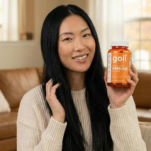 Vista 7 de Goli Gomitas de vitaminas inmunológicas, 60 unidades, saúco, vitamina C, D y zinc, veganas, sin OMG, sin gluten y sin gelatina, paquete de 1