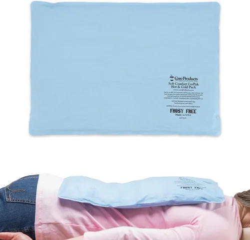Vista 14 de Compresa para tratamiento Hot and Cold Core Products CorPak Soft Comfort - Fabricado en EE. UU., Azul, 1 Flexible reusable therapy pack delivers