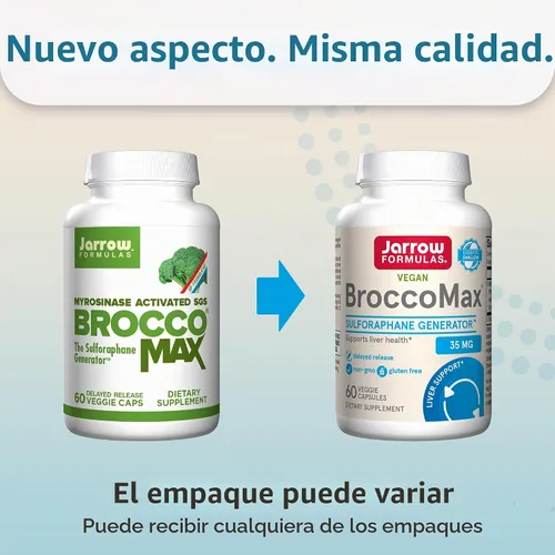 Vista 2 de Jarrow BroccoMax - Generador de sulforafano 35 mg, suministro para 30 días