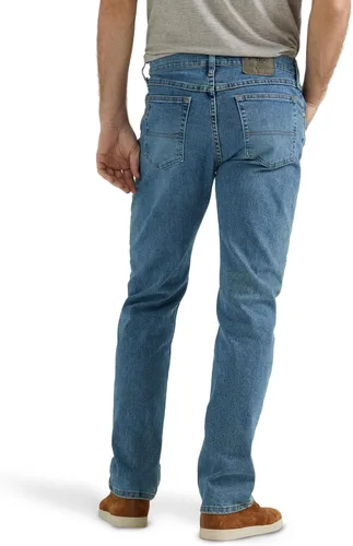 Vista 3 de Wrangler Authentics - Jeans clásicos de ajuste regular con 5 bolsillos Flex para hombre