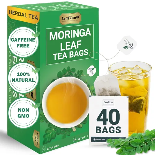 Vista 24 de LeafLea Bolsas de té de melón amargo natural, 40 bolsas de té de hierbas Cundeamor - Té de frutas Melon Amargo Gohyah Apoyo para el bienestar