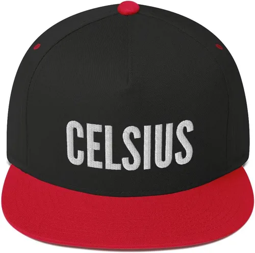 Vista 6 de Celsius Crypto Hat (Gorra de Snapback de Bill Plana Bordada)