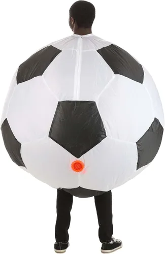 Vista 3 de Disfraz inflable de pelota de fútbol