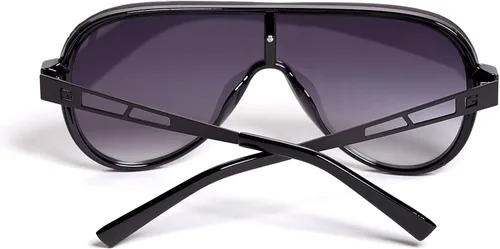 Vista 3 de Guess Factory para hombre futuro Rimless Aviator anteojos de sol