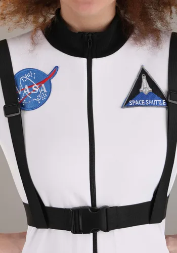 Vista 3 de Disfraz de Astronauta Blanco para Mujer Talla Plus Multicolor
