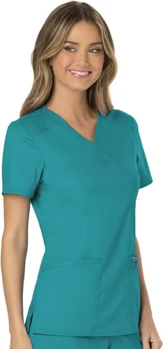 Vista 7 de Cherokee WW Revolution - Camisa de enfermería con 2 bolsillos para mujer Azul verdoso
