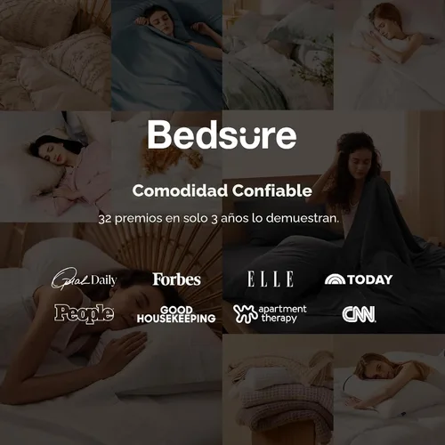 Vista 6 de Bedsure Juego de sábanas para cama individual - 3 piezas de sábanas suaves para cama individual - Transpirables y refrescantes - Calidad hotelera