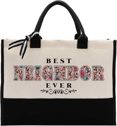 Vista 12 de Gkwa Canvas Tote Bag for Gifting, Women Cotton Canvas Bag, Reusable Shopping Bag