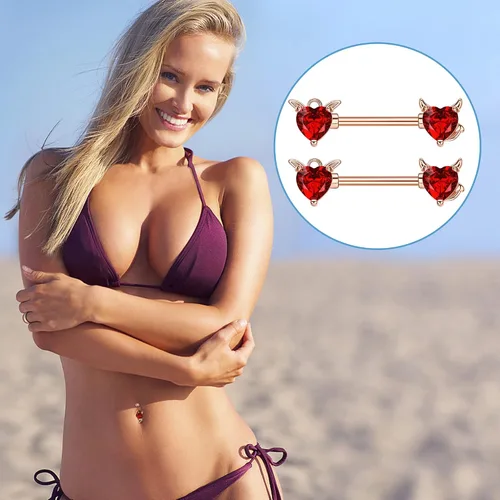 Vista 4 de Sanfenly 12 anillos de pezón anillos de ombligo para mujer 14G 316L acero inoxidable quirúrgico curvado barra de ombligo bonita mariposa flor