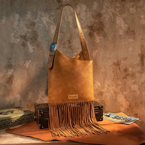 Vista 5 de Wrangler Clutch - Bolso bandolera con flecos para mujer