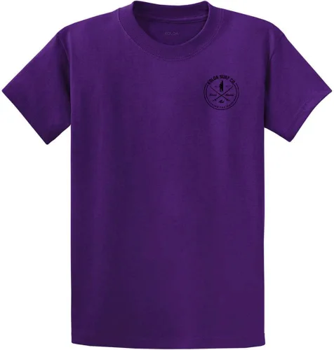 Vista 29 de Koloa Surf - Camisetas de algodón pesado para hombre, tallas grandes y altas Azul acuático/negro buscando diseño de ondas