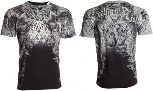 Vista 2 de Archaic by Affliction - Camiseta para hombre, color negro, talla S-5XL