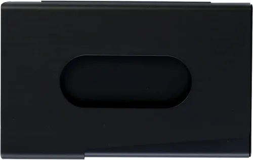 Vista 3 de BONSYL® Portatarjetas de visita de aleación de aluminio, soporte para tarjetas de visita, colorido bolsillo para mujeres y hombres.
