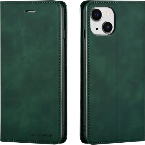 Vista 33 de QLTYPRI Funda tipo cartera para iPhone Air, 3 tarjeteros, color negro Funda de piel sintética de alta calidad, cierre magnético, soporte